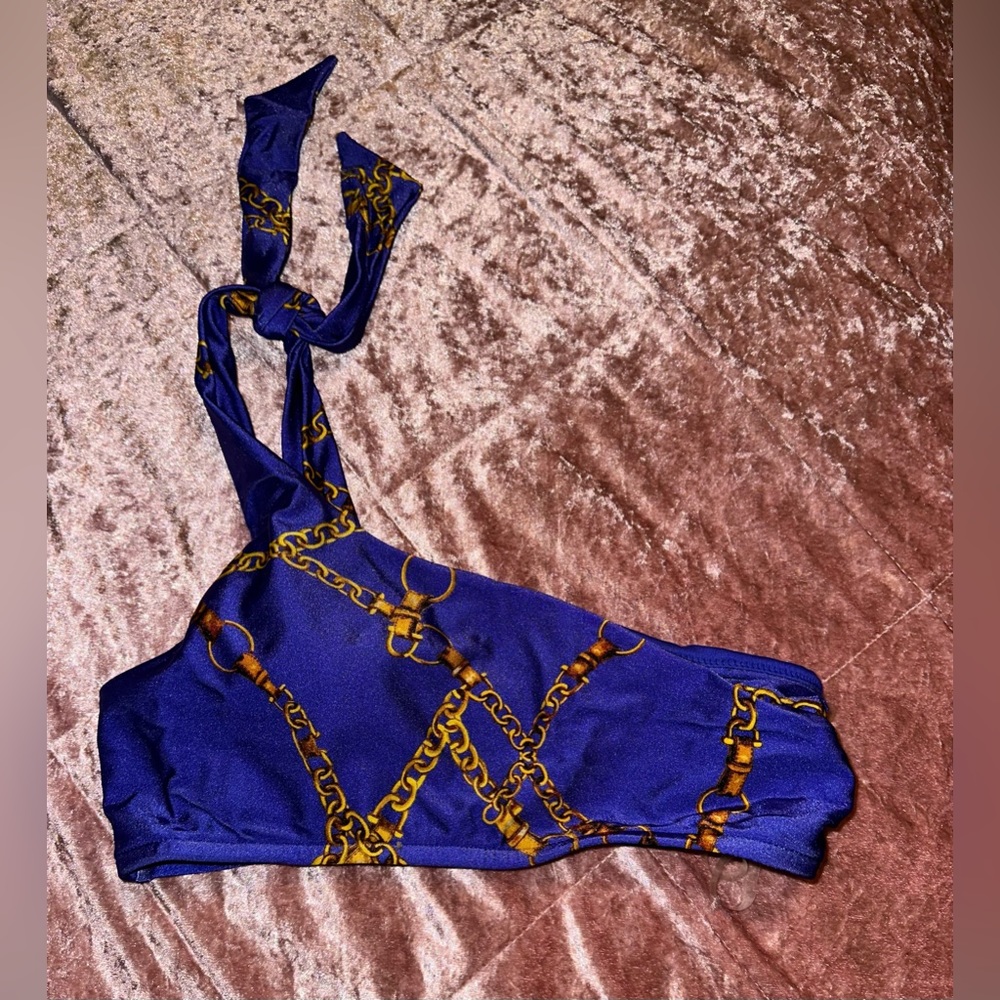 Victoria’s Secret Royal Blue Chain Bikini Top